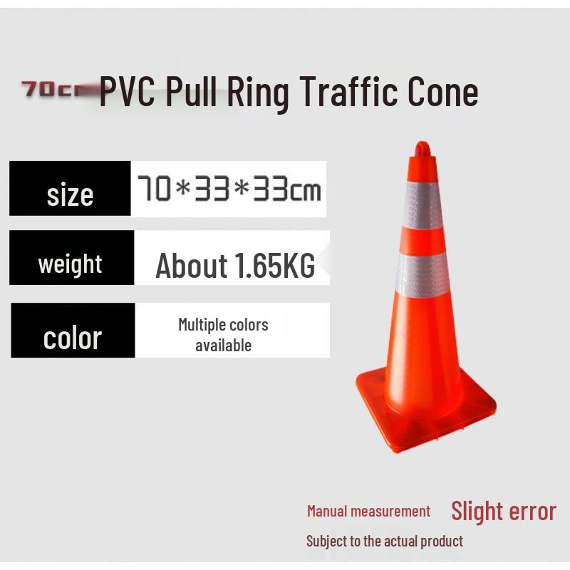 70cm No Parking Rubber Traffic Safety Cone