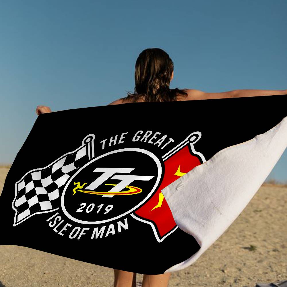 Asciugamano da Spiaggia Anime I-Isle Of Man TT Morbido Assorbente Lavetta Regali per Bambini Viaggio Campeggio Palestra