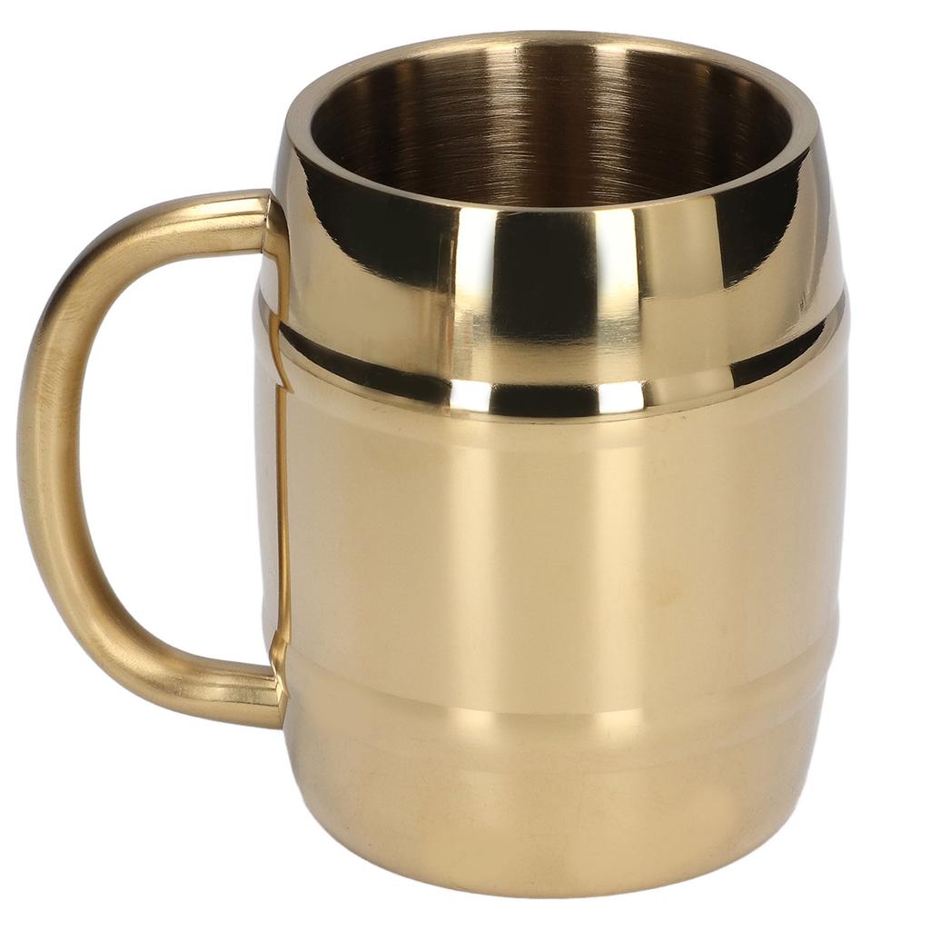 Stainless Steel Coffee Mug with Handle Double Layer Heat Insulation Coffee Cup Water Cup for