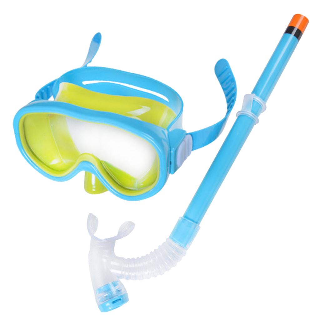 Children Kid Snorkel Set Junior Snorkeling Gear Scubas Diving Snorkel Equipment Anti-Fog Snorkel Masks Impact Resistant