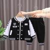 Baby Boy Girl Clothing Spring Autumn Cartoon Tiger Baseball Coat Pants Two Pieces Set Children Sport Suit Toddler Kid Casual Outfit