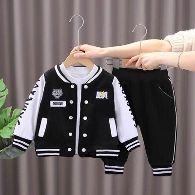 Baby Jungen Mädchen Kleidung Frühling Herbst Cartoon Tiger Baseball Mantel Hosen Zwei Stücke Set Kinder Sport Anzug Kleinkind Kid Casual Outfit