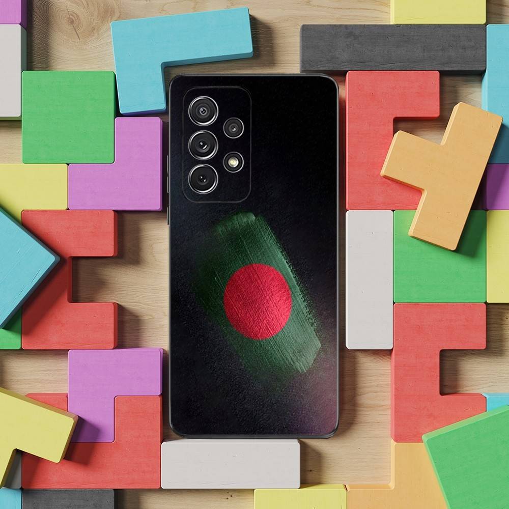 Hot B-Bangladesh Flag For Samsung S9,S10,S20,S10,S21,S25,S24,S23,Ultra,FE,Plus,Lite,Soft Silicone Black Case