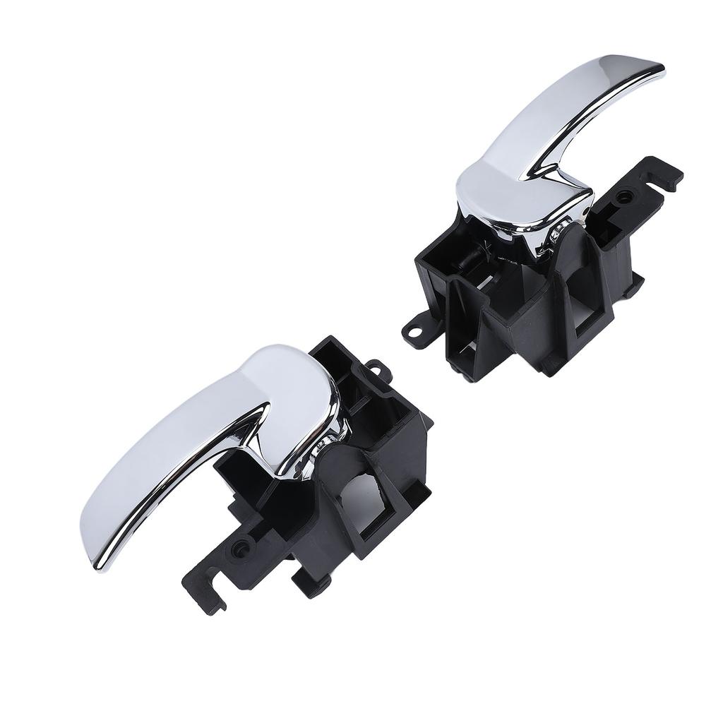 2PCS Interior Door Handle Replacement for Navara D40 Pathfinder R51 806714X02B Front Rear Chrome Lever Left Right Inner