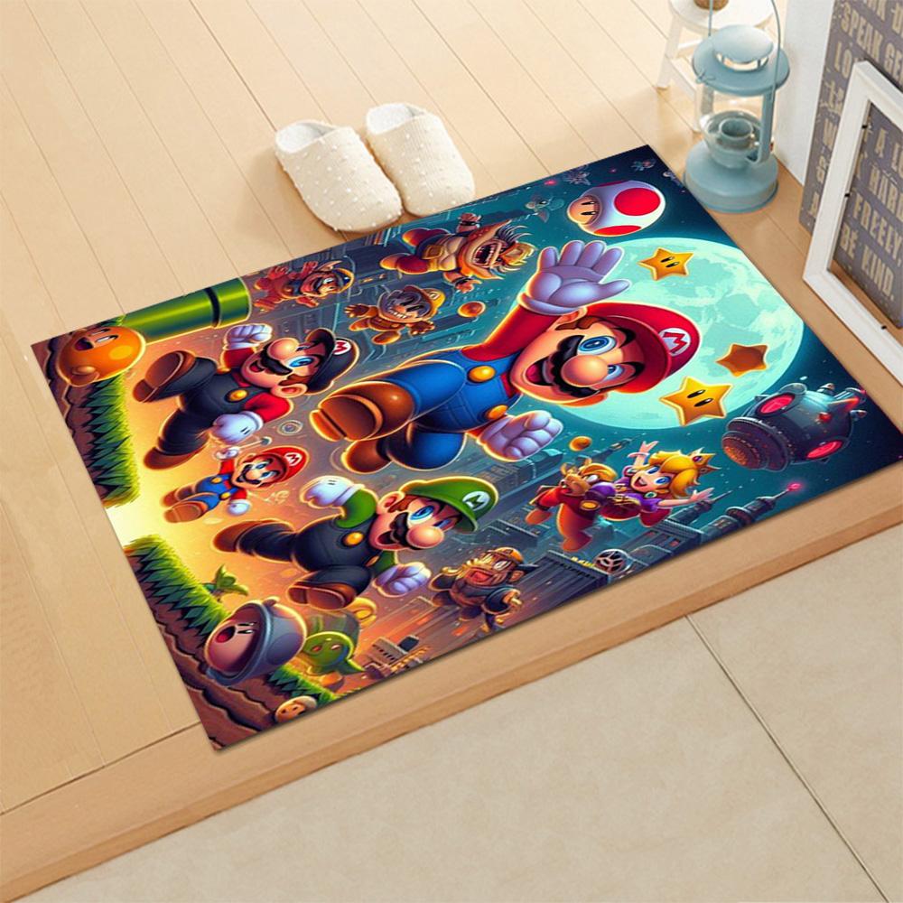 Super Mario Adventure for Living Room rug, Bedroom, Study Room, Hallway Decoration, Perfect for Home Decoration or Holiday Gifts
