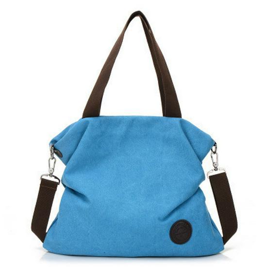 2023 Trendige Schulterhandtasche aus Canvas für Damen im koreanischen Stil – lässig, groß, schlicht und modisch.