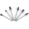 10pcs Tungsten Carbide Steel   Files Burr Set 3mm Shank 6mm Cutting Diameter Double Cut