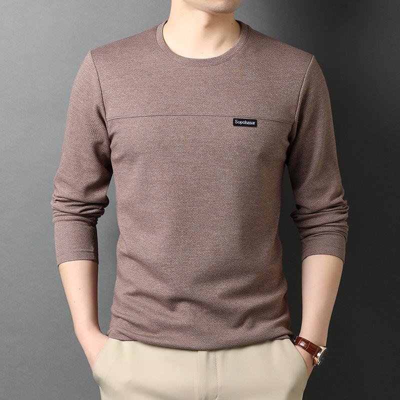 

Autumn Korean Style Men s Long Sleeve Casual T-Shirt for All Ages Extra Large