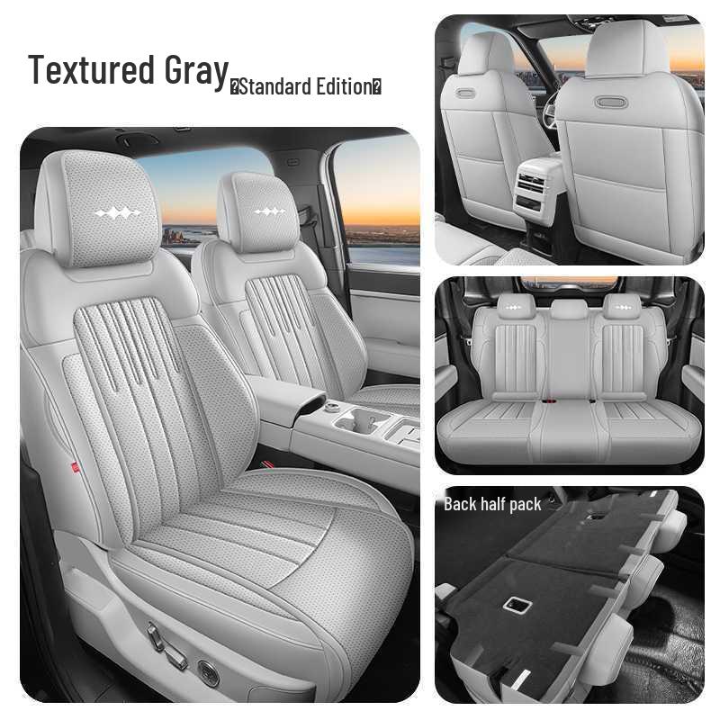

Equation Leopard Titanium Leather Seat Covers: 7-Seater, Breathable, All-Season Cushions Note: Car Model and Year