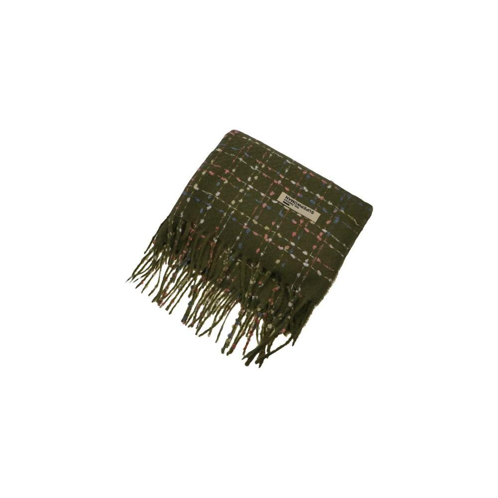 Korean Style Wool Tassel Scarf Windproof Women Plaid Shawl Fashion Winter Cashmere Scarf  Female