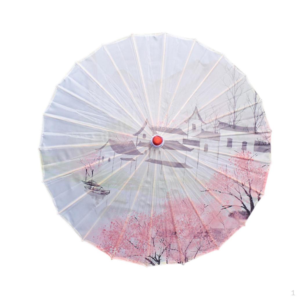 Oiled Parasol Chinese Japanese Oil Paper Umbrella for Photo Prop
