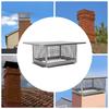 304 Stainless Steel Chimney Cap Cover with Mesh, Animal Guard Rainproof Ventilation Protector for Fireplace Flue Top