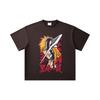 260 GSM Double Yarn 32 Count 100% Cotton Bleach V4 Ichigo Print Unisex Heavy Cotton T Shirt
