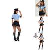Sexy Female Police Role Play Outfit With Polyester Fabric For Cosplay And Costume Events