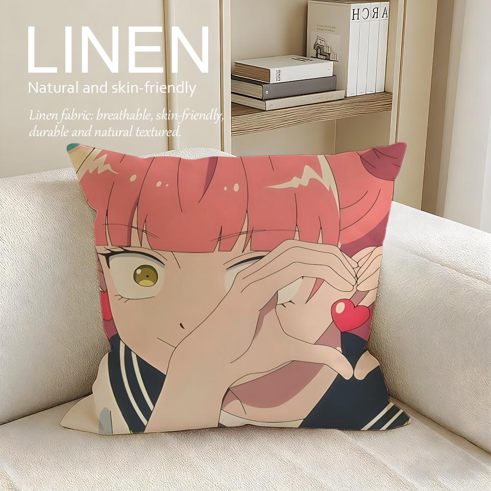 You and I Are Polar Opposites Cushion Cover Linen Decorative Pillowcase Set Pcs  x Breathable Washable Sofa Cushion Cover