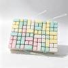 Mini 24 Keyboard Keychain Color Block Keycap Set Lovely Girly Style Purse Charm Nice Gift for Classmates Friends