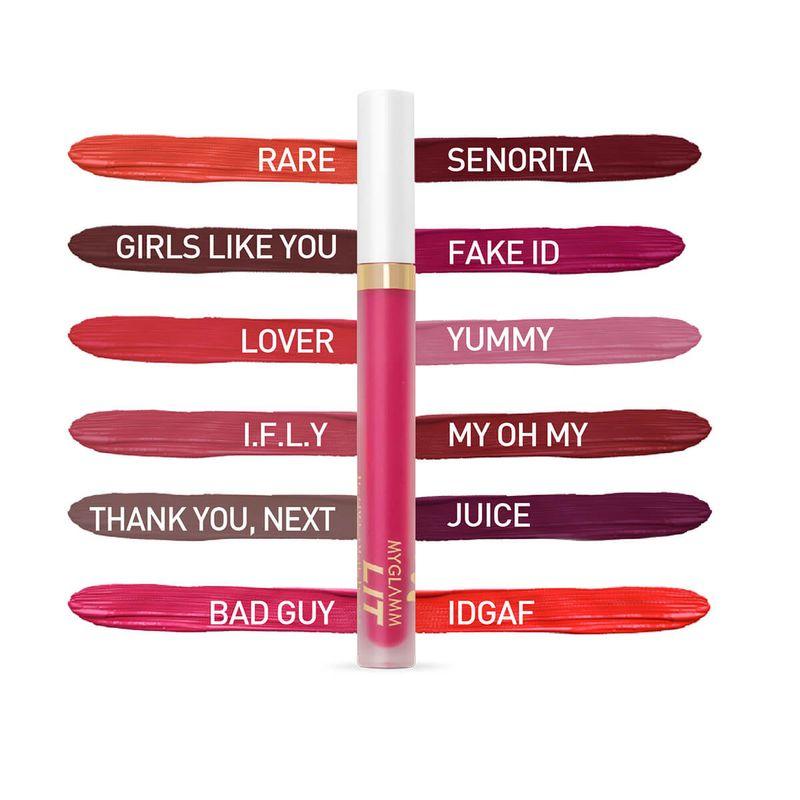 MYGLAMM Lit Velvet Matte Liquid Lipstick - Fake ID