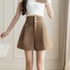 2026 Spring/Summer Women's Slimming Wide-Leg A-Line Suit Shorts and Fashion Outerwear with Versatile OL Boots