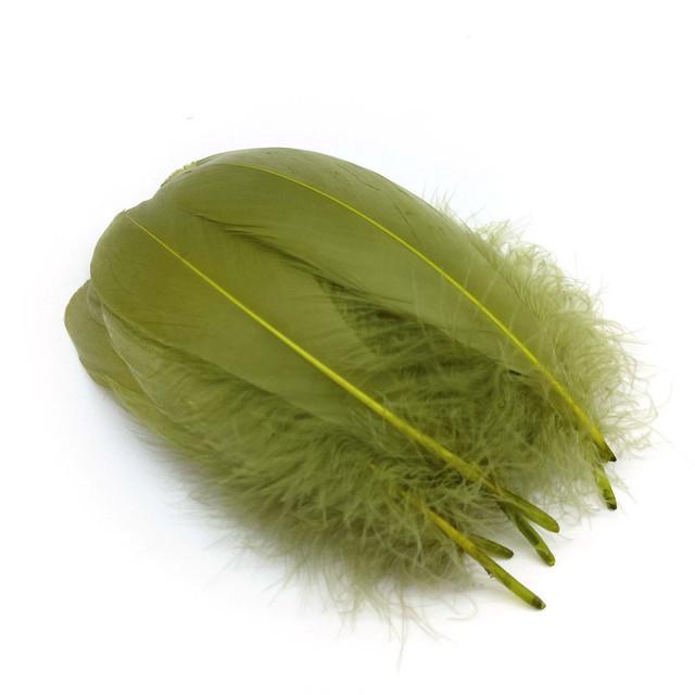 20pcs /Lot Goose Feathers For Crafts Diy Pluams Jewelry Making Wedding Clothing Decoration Accessories Needlework Plumes 15 .20cm