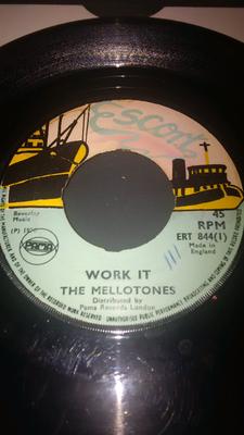 7-Zoll-Schallplatte MELLOTONES SOUL MAN Work It Good Lover ERT844 Escort 1970 UK Reggae Ska Dub Gebraucht