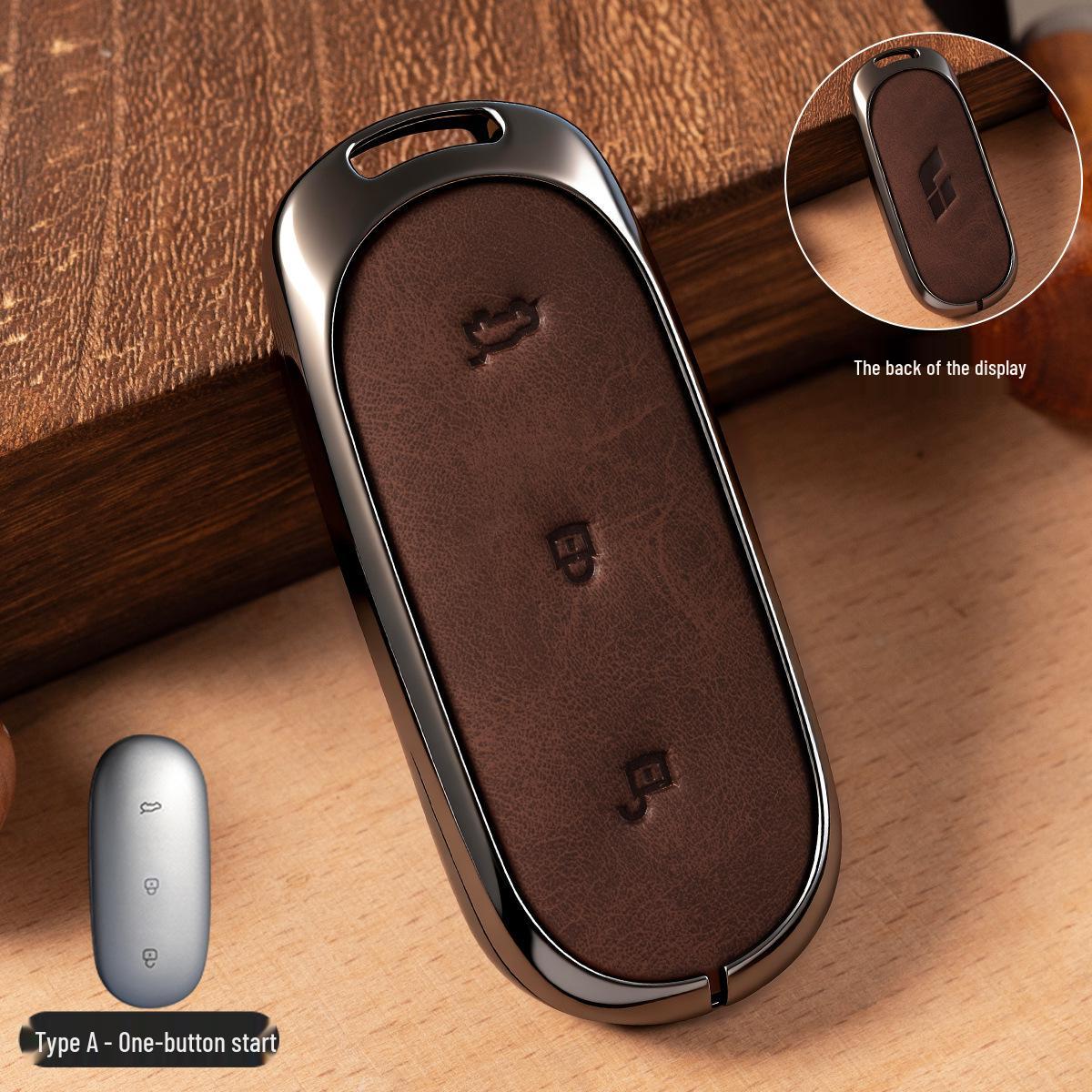 

Compatible Ideal L8 Key Case for Lixiang, L6, L7, New L9, i6, Male i8/Pro/Max Car Bag Crazy Horse Leather