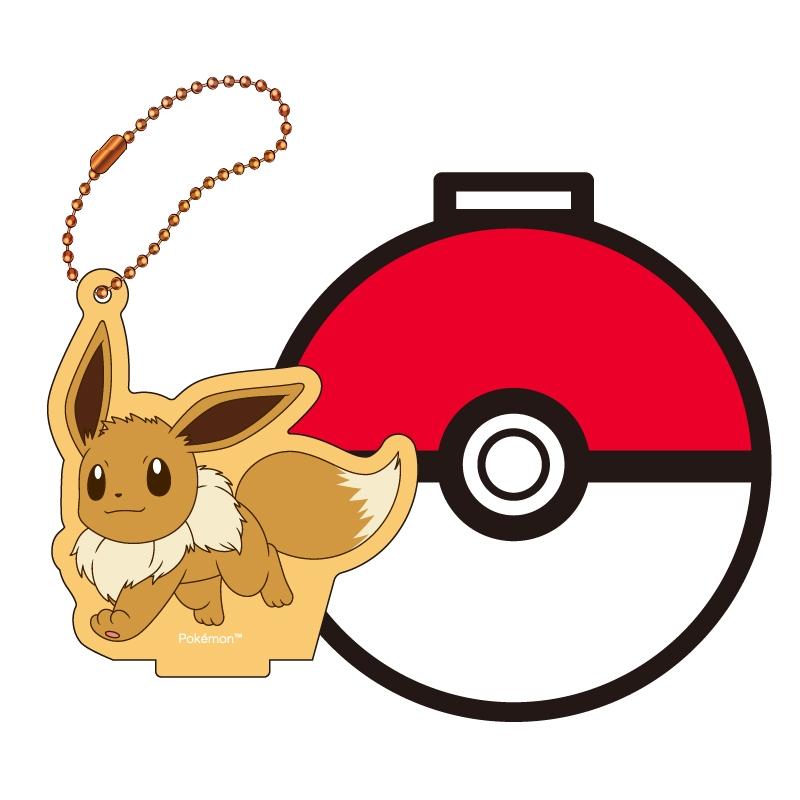 

Pokemon Stand Coaster Key Chain Eevee Japan NEW