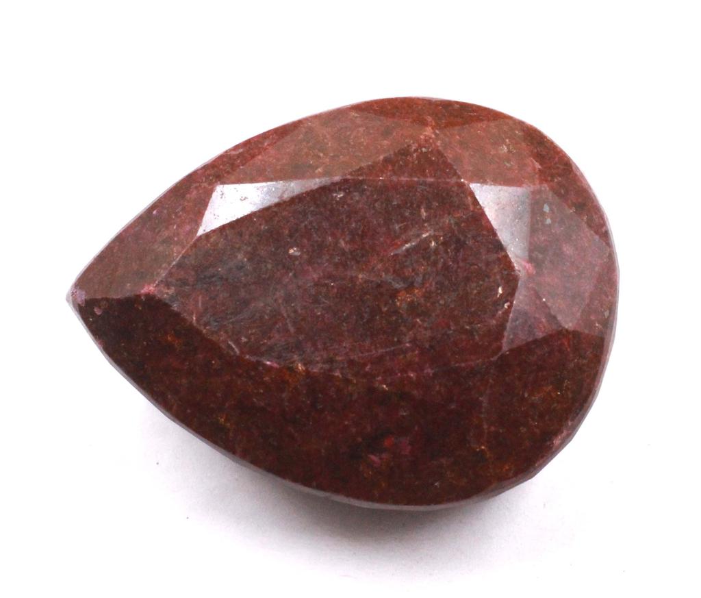 729.55 Carat Pear Shape New Year's Day Certified Red Ruby Natural Loose Gemstone SN177