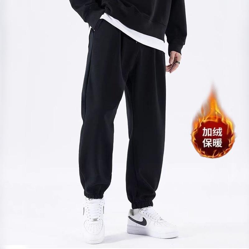New casual sports pants men's summer tied feet nine-point trousers student trousers casual trousers