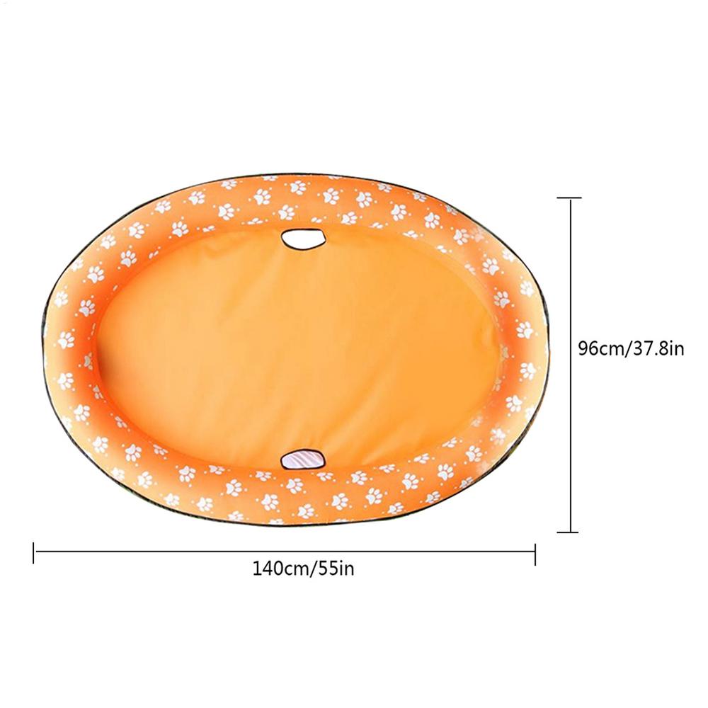 Pet Float Raft Soft Cooling Dog Pool Float Inflatable Raft Float Swimming Pool Floating Row Bed Dog Swimming Float Pet Raft оранжевый