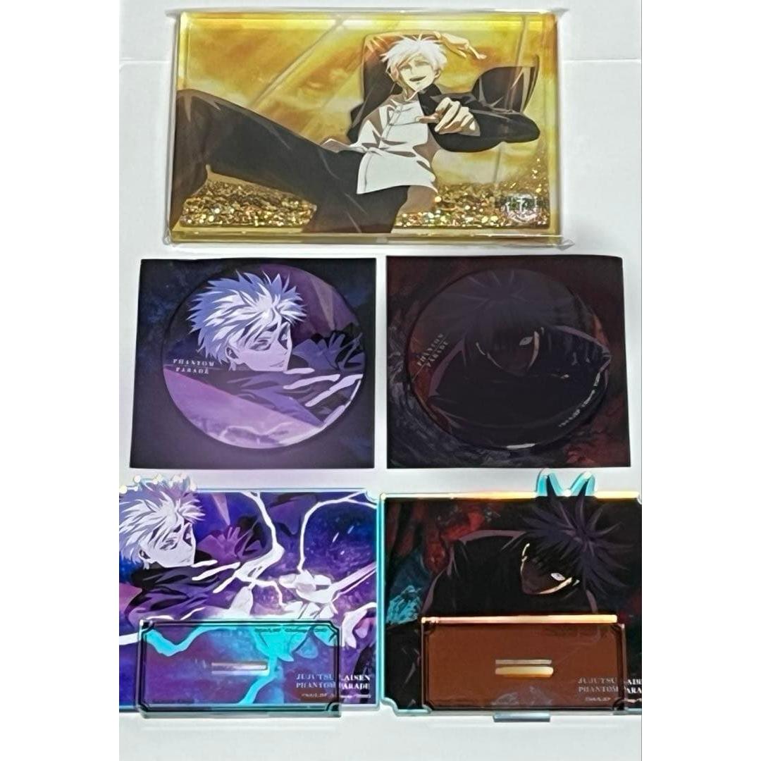 Used Funpare Jujutsu Kaisen Satoru Gojo Megumi Fushiguro Aurora acrylic stand Can badge etc.