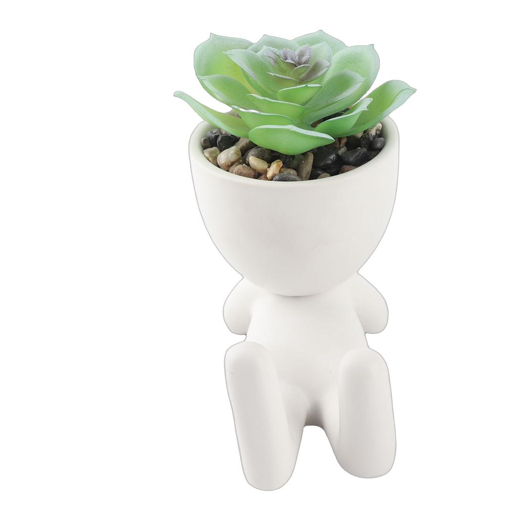 Niedliche Figur Blumentopf Modern Dekorativer Keramik Sukkulenten Pflanztopf für Heim Gartendekor