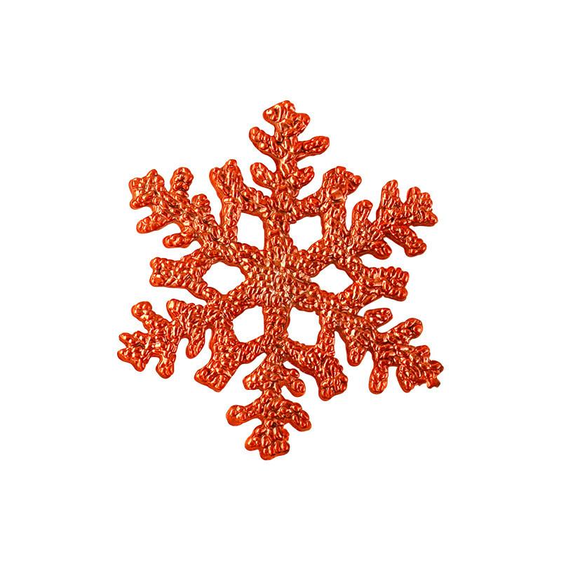 Christmas Snowflake Ornaments Pack With Gold Silver Red For Holiday Tree Decor