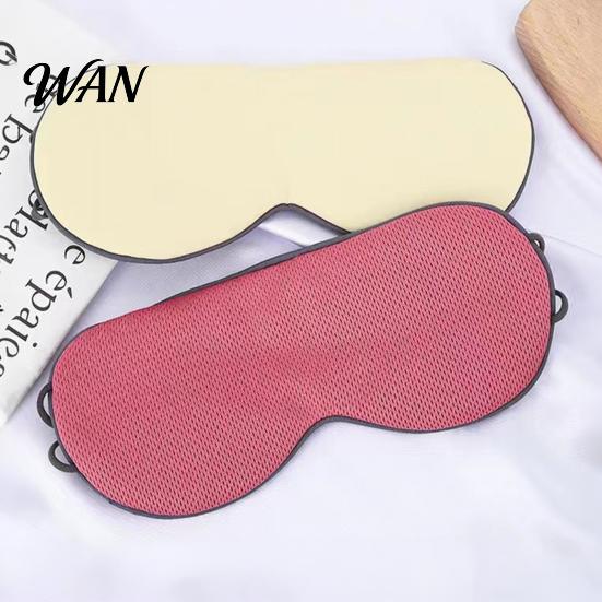 Breathable Sleep Cover Double-sided Eye Mask with Adjustable Ear Straps Men Women Light Portable Blocking Travel Naps Sleeping Blackout Blindfold
