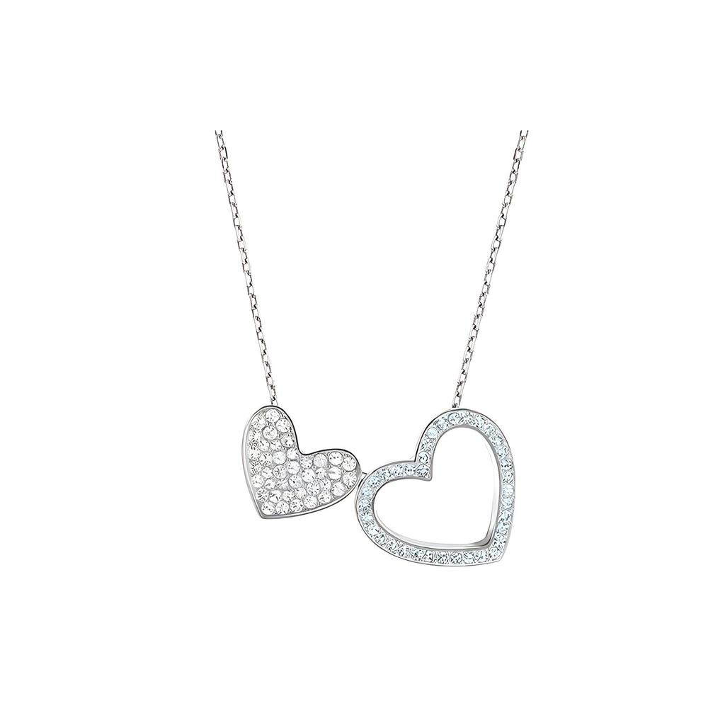 Swarovski Cupid Two-Tone Heart Crystal Necklace Women Necklace 5118810