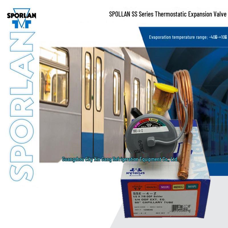 Sporlan SS Series SSE-4-Z/SSE-6-Z Thermostatic Expansion Valve for R404 Refrigerant, Brazing SSE-4-Z