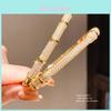 Vintage Style 18k Gold Plated Zircon Cuff Bracelet Female Light Luxury