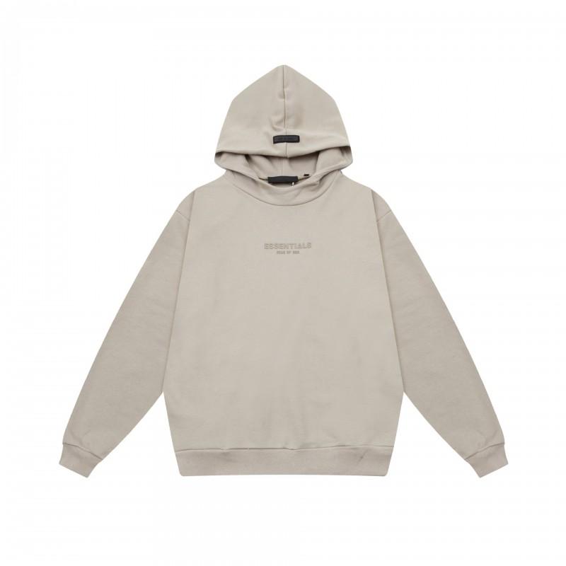 Unisex FOG Icon Double-Line Hoodie Cotton Warm Fleece Lined Crewneck Sweatshirt Winter Streetwear