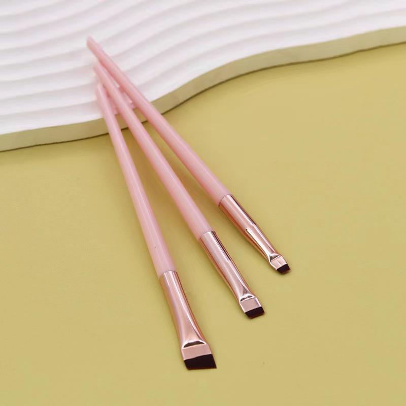 

Набор скошенных кистей с 3 лезвиями для подводки глаз и бровей для точного макияжа