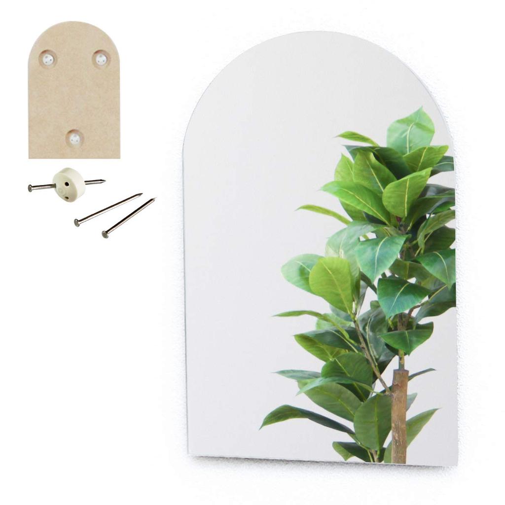 Mirror Wall Hanging Scandinavian Stylish 27 x 39cm Wall Mountable Mirror Design Shape Komado [Rental Mirror] Kagami's