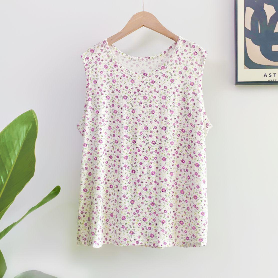 

Summer Women s Vest Modal with High Elasticity, Loose and Thin Fit Casual Sleeveless for Wearing Outside XL бежевый