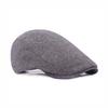 Peaked Duckbill Cap Navy Adjustable Classic Fashionable Casual Travel Outdoor Vintage Retro Style All-Match Cap Gift