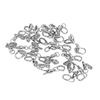 30PCS High Strength Fishing Bearing Swivels Stainless Steel Ball Bearing Swivels Saltwater Fishing