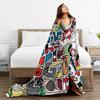 Alphabet Lore English Cartoon Fashion Blankets Villain Letters Fuzzy Awesome Breathable Throw Fashion Blanket for Home Textile Decor Car