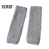 Comfortable Fuzzy Boot Liners Thickened Thermal Knee Sleeve for Women, Winter Warm Coral Fleece Leg Warmers, Breathable Stockings Pads Skiing Cycling