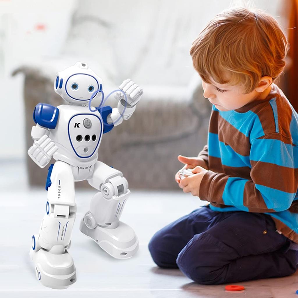 WEECOC Multifunctional Robot Robot with Gesture Sings and Birthday Gift Toy, Radio-Controlled Control, Dances, Kids' Toy, (White)