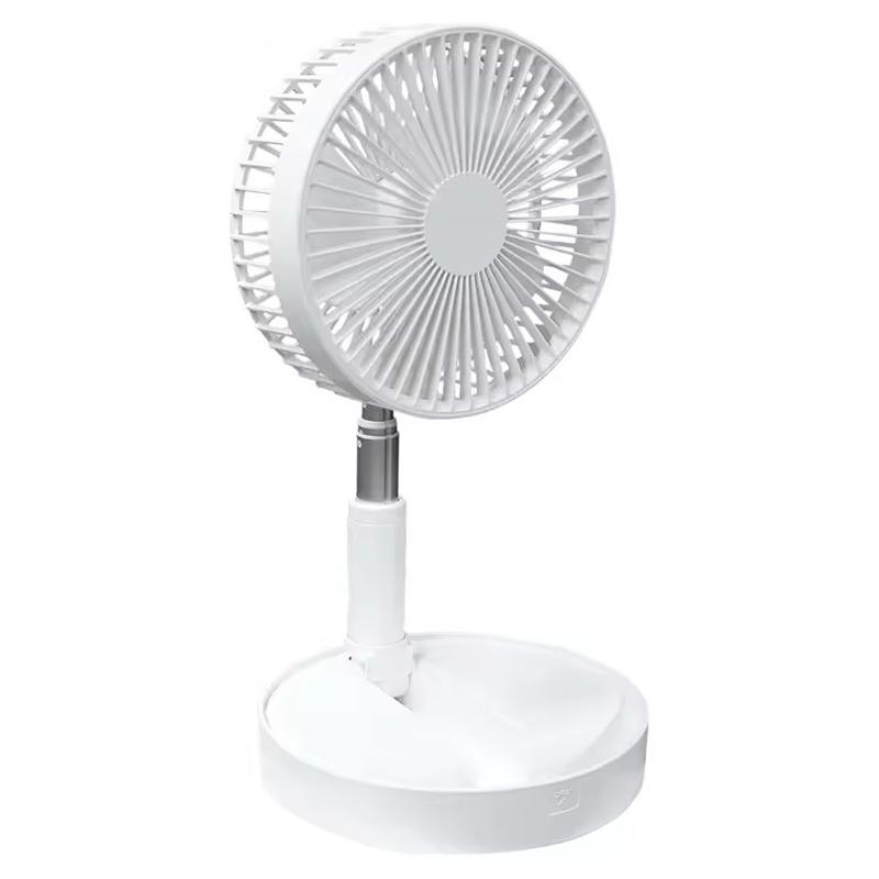 

Home Folding Portable 7200mah Lithium Battery DC USB Rechargeable Remote Control Aluminum Alloy Mini Fan белый