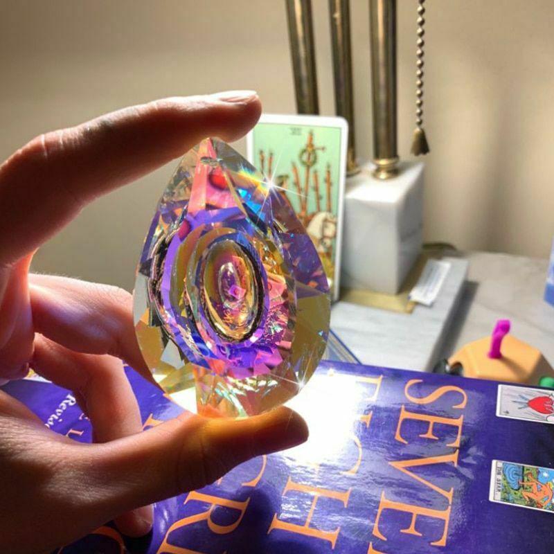 1PC závěsné krystaly Prism Suncatcher Lustrové díly pro dekoraci oken
