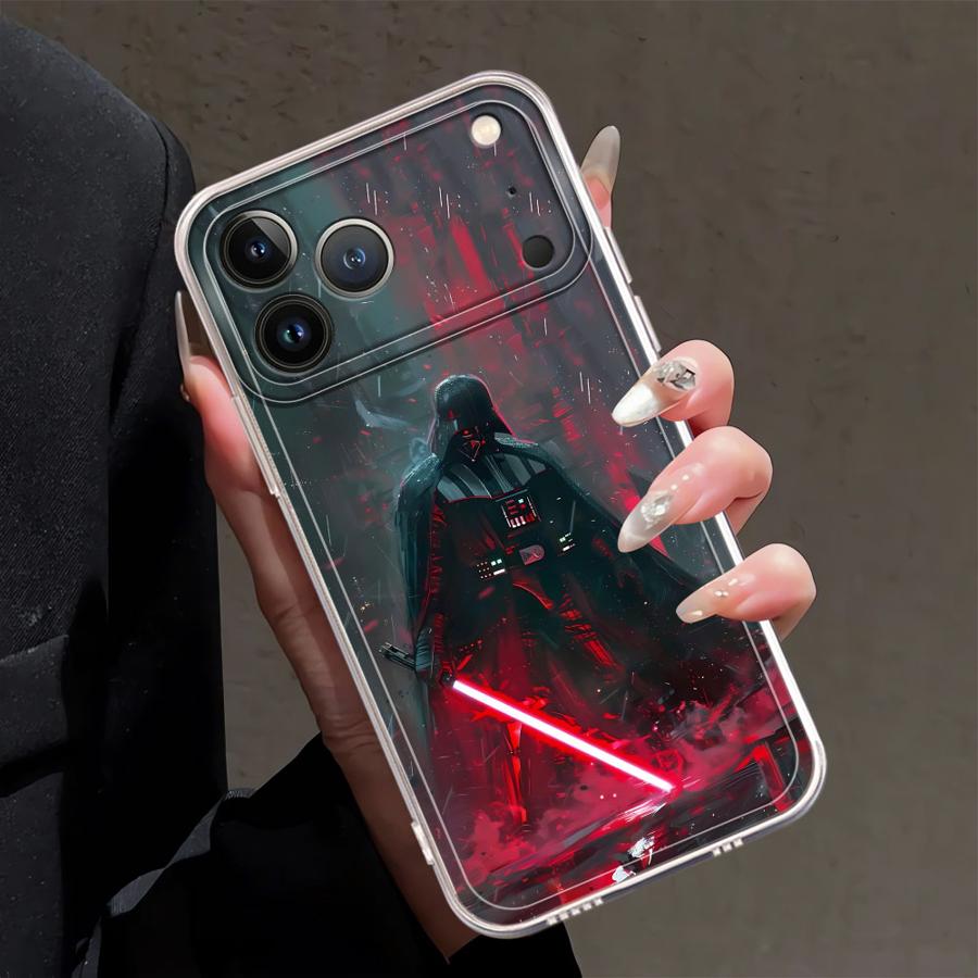 Luxury Stars Wars Phone Case For iPhone 17 16e 16 15 14 13 12 11 Mini Air Pro Max X XR XSMax 8 Plus Transparent Soft Back Cover