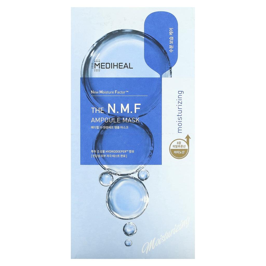 Mediheal The NMF Ampoule Beauty Mask, 10 Sheets, 27ml (0.91fl Oz) Each