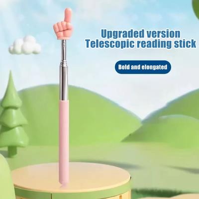 Zatahovací učitelská ukazovátka, předváděcí tyče do třídy, obušky, hračky pro rané vzdělávání, kreativní učební pomůcky a hračky(1ks)